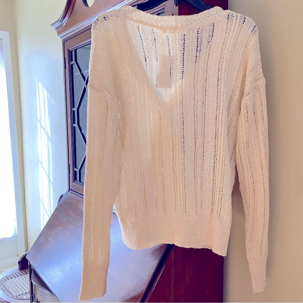 ASTR The Label Crossover Front Crochet Knit Sweater Sz XL NWT